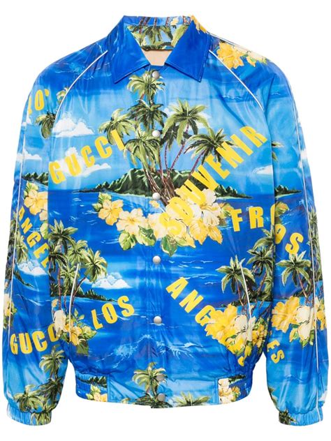 gucci tropical bomber jacket|Gucci bomber japanese geisha.